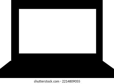 leptop vector icon illustration on white background..eps
