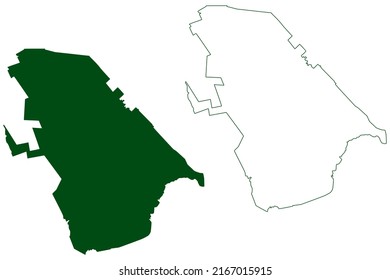 Lerdo municipality (Estado Libre y Soberano de Durango, Mexico, United Mexican States) map vector illustration, scribble sketch Lerdo map