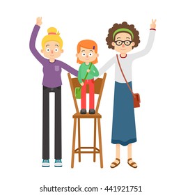 Lesbian Couple with Kid