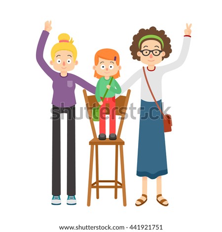 Lesbian Couple with Kid