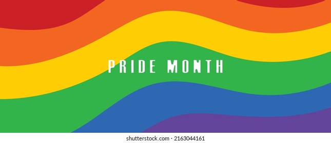 Lesbian Gay Bisexual Transgender LGBT Pride Month in June. LGBT Vector Card, Poster for Pride Month. LGBT flag. Rainbow love and hearts concept. Poster, card, banner and background.