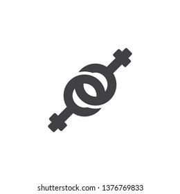 Lesbian gender sign vector icon. filled flat sign for mobile concept and web design. Sex, gender glyph icon. Symbol, logo illustration. Pixel perfect vector graphics