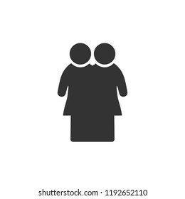 Lesbian icon flat