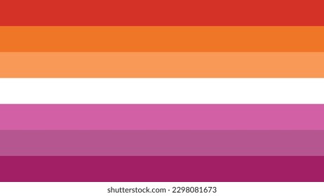 Lesbian - LGBTQ+ Rights Pride Flag 