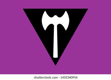 Lesbian Pride flag. Vector illustration