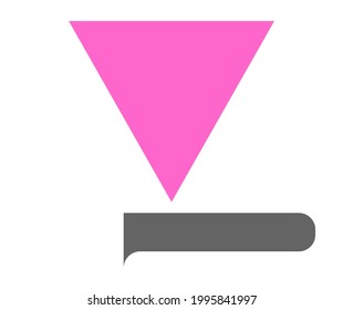 Lesbian pride flag, vector illustration