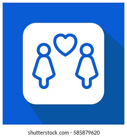 Lesbian vector icon