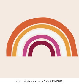 Lesbian vector icon on the beige isolated background. Pride LGBTQ month. Human tolerance.