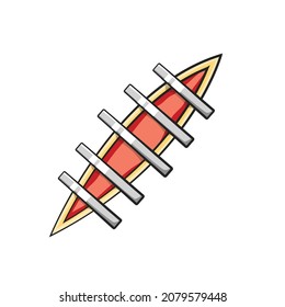 Lesión en el vector aislado de estilo de dibujo. Dibujar ilustración de objeto para su presentación, materiales didácticos u otros como desee.