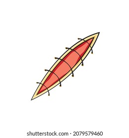 Lesión en el vector aislado de estilo de dibujo. Dibujar ilustración de objeto para su presentación, materiales didácticos u otros como desee.
