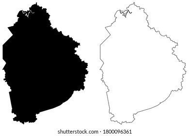 Leslie County, Kentucky (U.S. county, United States of America, USA, U.S., US) map vector illustration, scribble sketch Leslie map