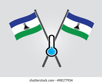 Lesotho Emblem Cold Temperature