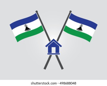 Lesotho Emblem Home