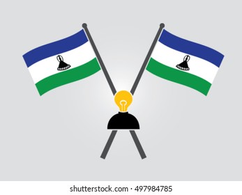 Lesotho Emblem Lack Of Idea