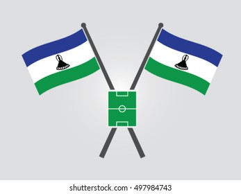 Lesotho Emblem Soccer