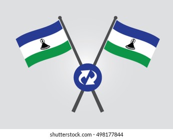 Lesotho Emblem Synchronize