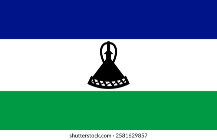 Lesotho Flag, Flag of Lesotho