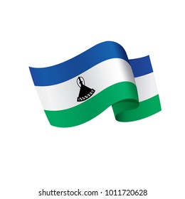 Lesotho flag, vector illustration