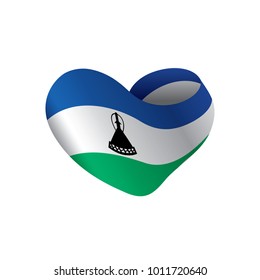 Lesotho flag, vector illustration