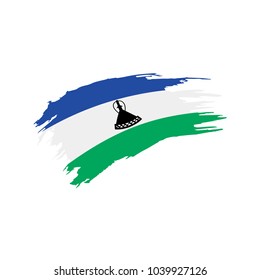 Lesotho flag, vector illustration
