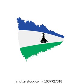 Lesotho flag, vector illustration