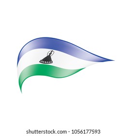 Lesotho flag, vector illustration