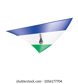 Lesotho flag, vector illustration