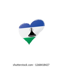 Lesotho flag, vector illustration on a white background