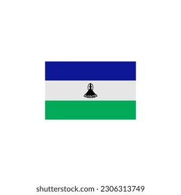 Lesotho flags icon set, Lesotho independence day icon set vector sign symbol
