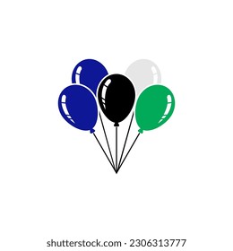 Lesotho flags icon set, Lesotho independence day icon set vector sign symbol
