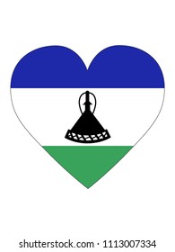 Lesotho Love Flag