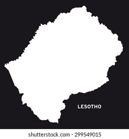 Lesotho Map Vector Stock Vector (Royalty Free) 299549015 | Shutterstock