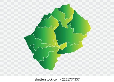 Lesotho Map yellowish green Color Background quality files png