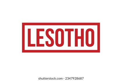 Lesotho Rubber Stamp Seal Vector