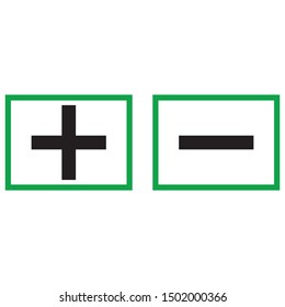 less icon simple add sign vector cross illustration - Vector - Vector