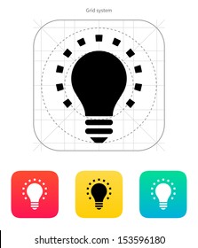Less light icon on white background. Vector illustration.