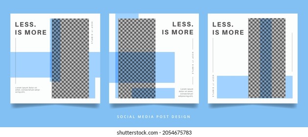 Less is More Flyer or Social Media Banner