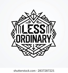 Less Ordinary Modern Typography Design