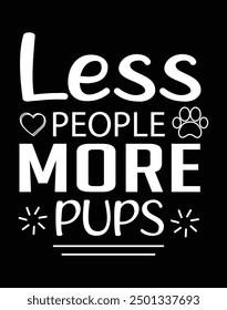 Less people more pups design cut file