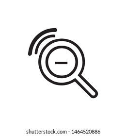 less search icon vector. eps