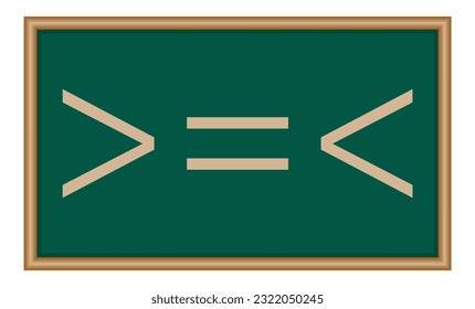 less than greater than and equal symbol in mathematics. inequality symbols. Mathematics resources for teachers and students.