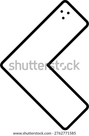 Less Than Illustration vector Icon Design