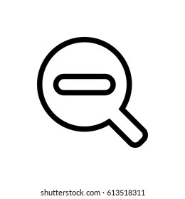 Less zoom line icon