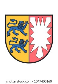 Lesser Coat of Arms of the German State of Schleswig-Holstein
