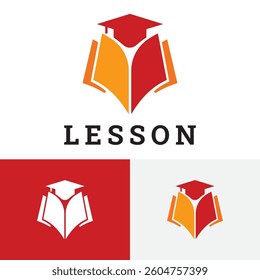 Lesson Academic Book Study Education Bachelor Toga Campus University Logo Template