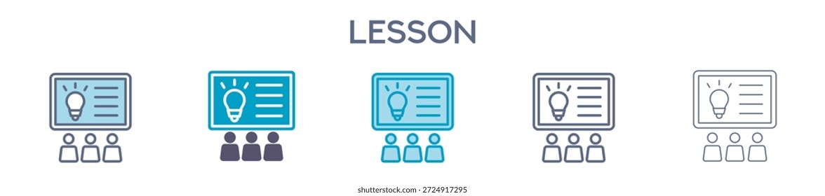 Elemento De Lição Para Gráfico De Design - Vários Estilos. Ilustração Vetorial De Duas Cores E Preto. Vários Designs De Ícones Podem Ser Usados Para Celular, Interface Do Usuário, Web