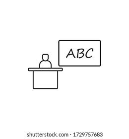 lesson icon vector sign symbol isolated