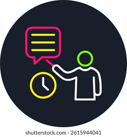 Lesson Line Multi Colour Circle