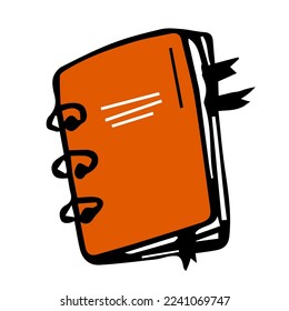 Lesson pencil notebook icon. Flat illustration of lesson pencil notebook vector icon for web design
