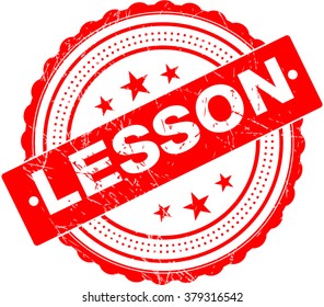 Lesson Premium Quality Rubber Stamp